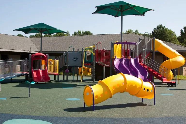School Playground Equipment: Slides, Swings, & Markings