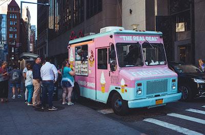 Washing Dishes in Food Truck